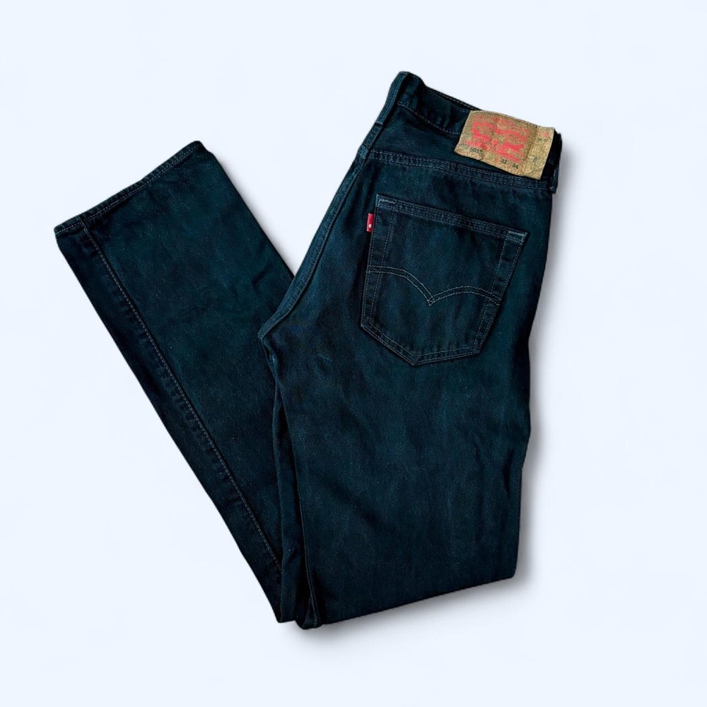 Levi's 501 Original Fit Men's Black Straight Jeans, Waist 32 Length 34